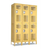 Invincible II Lockers- Double Tier- 3- Section (Unassembled)