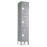 Vanguard Lockers - Triple Tier - 1 Section (Assembled) - Recessed Handle