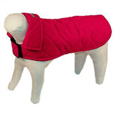 Quilted Nylon Dog Jacket in Red
