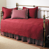Trellis 5 Piece Daybed Set in Scarlet