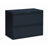 1900P Series Two Drawer Lateral File in Black