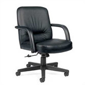 Low-Back Leather Executive Office Chair