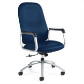 High-Back Pneumatic Tilter Office Chair with T-Arms