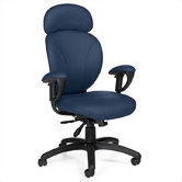 High-Back Synchro-Tilter Office Chair with Arms