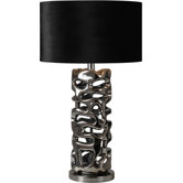 Molded Table Lamp in Chrome