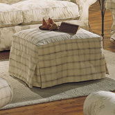 Carmel Slipcovered Cocktail Ottoman