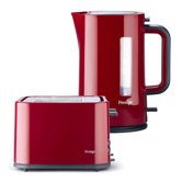Eco Kettle and 4 Slice Toaster Set in Red
