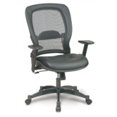 High-Back Leather Executive Chair with Arms