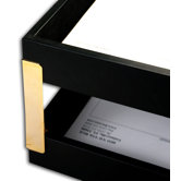 1000 Series Classic Leather Tray Posts in Gold