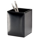 Bonded Leather Pencil Cup