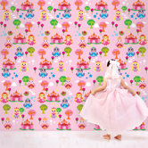 French Bull Princess Wallpaper