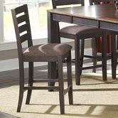 5341 Series Counter Height Dining Chair in Distressed Warm Espresso