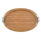 Serveware and Gifts Bamboo Garden Large Oval Bamboo Tray
