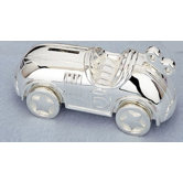 Children's Giftware 6.75" Race Car Coin Bank
