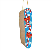 Hanging Candy Cane Recycled Paper Scratching Board