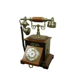 Classic Telephone with Looped Speaker in Mahogany