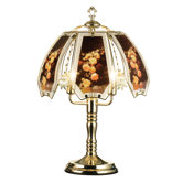 Rose Touch Lamp with Brushed Gold Base