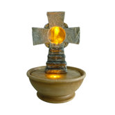Table Top Cross Led Fountain