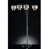 Drape Crystal 4 Light Arch Lamp