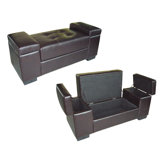 Leather Storage Bench