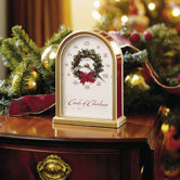 Carols of Christmas Holiday Table Clock