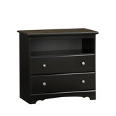 Manor Hill 2 Drawer Chest in Black
