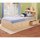 My Space, My Place Storage Twin Bedroom Set in Maple