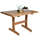 Trestle 3 Piece Dining Set