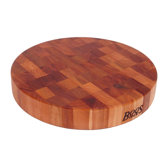 BoosBlock Round Cherry Butcher Block Cutting Board