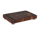 BoosBlock Walnut Butcher Block Cutting Board with Stainless Steel Feet