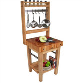 BoosBlock Pro Butcher Block Prep Table with Butcher Block Top