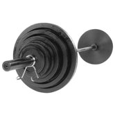 300 lbs Cast Olympic Set with Chrome Bar