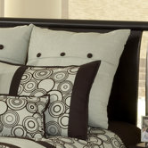Delray Spa Euro Sham in Mint and Brown