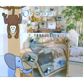 On Safari 17 Piece Crib Bedding Set