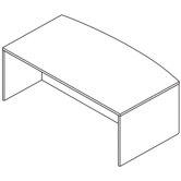 Kenwood Bow Front Desk Shell
