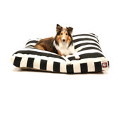 Vertical Strip Rectangle Pet Bed
