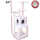 64" Bungalow Sherpa Cat Tree