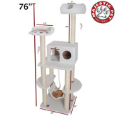 76" Bungalow Sherpa Cat Tree