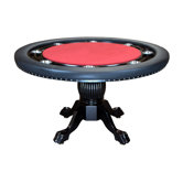 Nighthawk Round Poker Table in Red