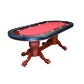Rockwell Furniture Poker Table in Red