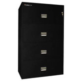 1 Hr Fireproof Key Lock 4 Drawer Letter File Safe