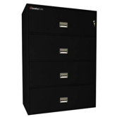 1 Hr Fireproof Key Lock 4 Drawer Letter File Safe