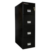 1 Hr Fireproof Key Lock 4 Drawer Letter File Safe
