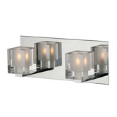 Blocs  Vanity Light in Chrome
