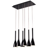 Flute 6 Light Pendant