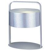 Percussion Table Lamp in Brushed Aluminum