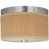Elements Tempered Glass Flush Mount