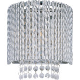Spiral One Light Wall Sconce in Polished Chrome