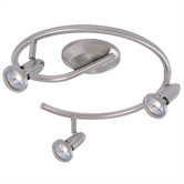 Agron Swirl Directional 3 Light Semi Flush Mount