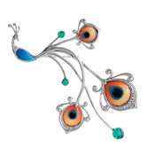Proud Peacock Pin